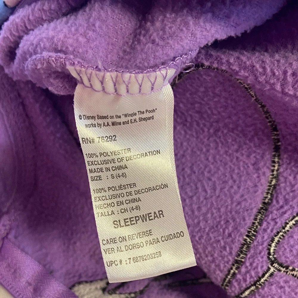 Disney Lavender Eeyore Pajamas - Picture 8 of 9